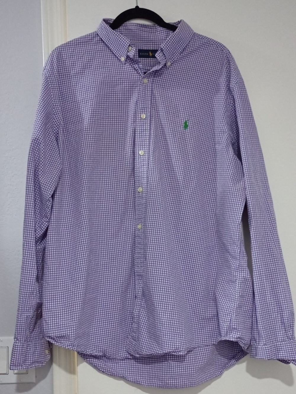 Polo by Ralph Lauren Lavender Gingham Button-Down Shirt Size XXL